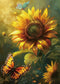 INNOHUB Diamond Painting Kits for Adults Sunflowers Butterfly Diamond Art Kits 5D DIY Full Drill Diamond Dots Paintings Kits for Adults Beginner G...