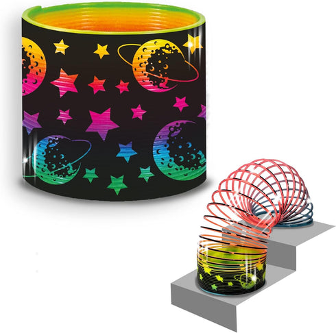 Super Spring - Astro from Deluxebase. 2.5 Inch Space Rainbow Spring Toy. Space Slinky Toy and Rainbow Fidget Toy. Great Educational Toys, Gifts fo...