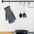Oven Gloves Grill Gloves, 1472? Heat Proof Non-Slip Grill Oven Gloves with Fingers, Men & Women BBQ Accessories for Cooking, Barbecuing, Baking, K...