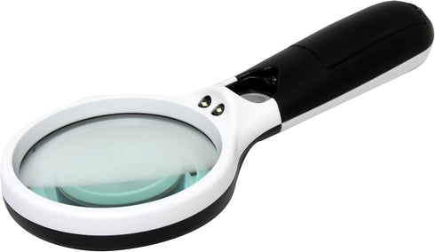 Magnified 3 X 45X 3 LED Light Handheld Magnifier Reading Magnifying Glass Lens Loupe Hobbyists Everyday Use...