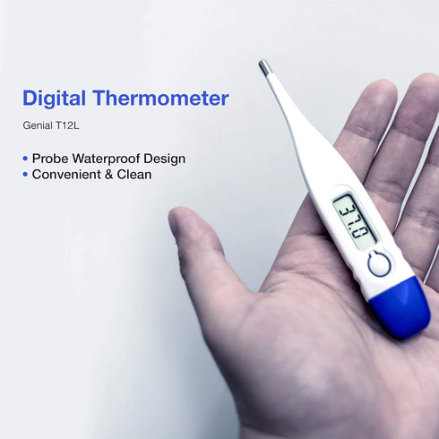 Digital Thermometer for Fever, Quick Reading Waterproof Oral Thermometer with Fever Indicator. Best for Baby Kids and Adults...