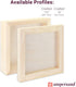 Ampersand Art Supply Unprimed Basswood Artist Panel, 1-1/2" Cradled Profile, 5"x7"...