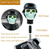 Skull Resin Vehicle Gear Handle Stick Knob Heavy Shiny Car Shifter Lever Head for Most Manual Automotive Vehicles (Black)...