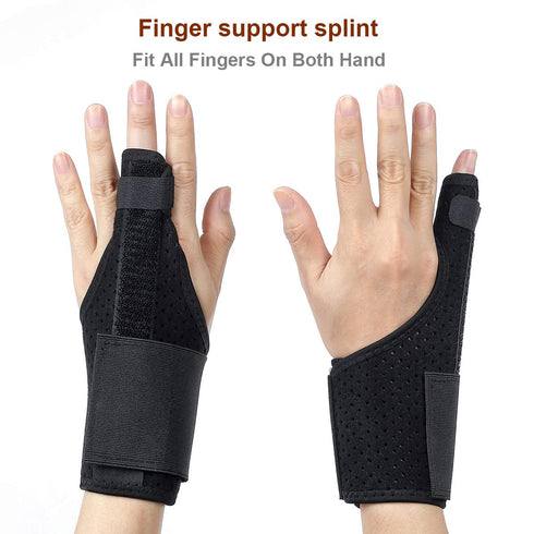 Ultrafun Trigger Finger Splint Brace Support Breathable Wrist and Thumb Fracture Finger Stabilizer Brace Sleeves for Pain Relief, Carpal Tunnel Ar...