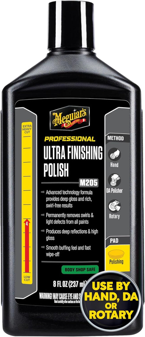 Meguiar's M205 Mirror Glaze Ultra Finishing Polish, Easy-to-Use Formula for Impeccable Shine, Multiple Ways to Apply Mirror Glaze, Removes Defects...