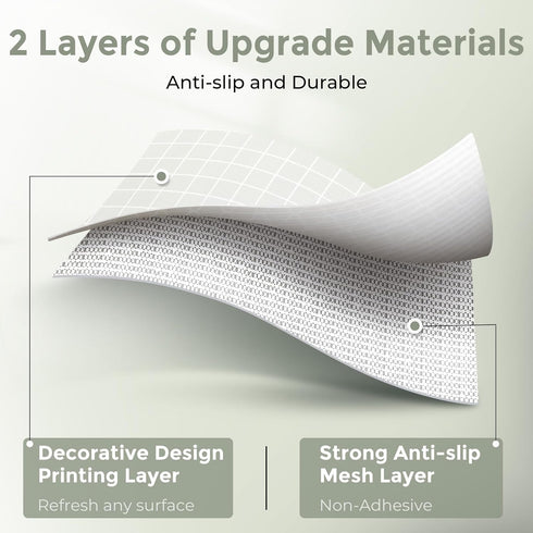 Coavas Shelf Liner Drawer Liner: Kitchen Cabinet Liner Non-Adhesive Non Slip Easy Liner Shelf Liner Waterproof Washable Mats for Dresser, Shelves,...