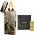 Electric Lighter Dragon Lighter Plasma Lighters Arc Flame Lighters USB Rechargeable Lighterss Candle Lighterss Butane Free with LED Battery Indica...