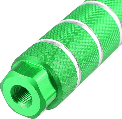 X AUTOHAUX 4pcs Aluminum Alloy Rear Foot Pegs Footrests Universal Green for BMX MTB Bike Bicycle Fit 3/8 Inch Axles...