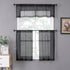 Tollpiz Sheer Valance Linen Textured Bedroom Valance Curtains Sheer Light Filtering Rod Pocket Voile Curtain Valances for Living Room, 54 x 16 inc...