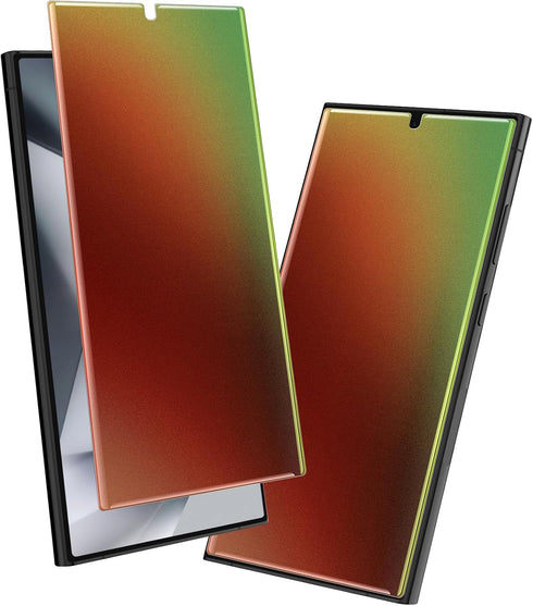 LYWHL 2 Pack for Samsung Galaxy S24 Ultra Privacy Screen Protector, Matte Gradient Colorful Anti-Blue Light Anti-Spy Full Adhesive Flexible Film, ...
