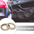 X AUTOHAUX Pair Car Beige Speaker Spacer Ring Adaptor Brackets Mounting Spacer Recess Bezel Plate Wood 77mm ID for 3.5 Inch Speakers...