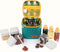 7 Pcs PET Plastic Spice Jars Moisture Proof Condiment Container with Lid - Camping Picnic Outdoor Kitchen Spice Shaker Seasoning Organizer Bottle ...