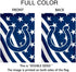 Football Sport Fans Double Two Sided House Flag 12 X 18 Inch?Welcome Decorations Garden Flag,Yard Outdoor Flags Decor (Blue Stripe Design)...