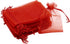 50pcs Drawstring Organza Jewelry Candy Pouch Christmas Wedding Party Favor Gift Bags (8x12, Red)...