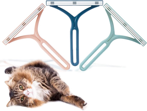 Pet Hair Remover for Couch, Carpet Scraper Fur Removal Tool for Furniture, Lint Cleaner Dog Hair, Reusable Cat Hair Removal Brush for Car Detailin...