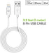 Cellet Apple Certified Lightning Cable Compatible for Apple iPhone Xs/Xs Max/Xr/X/SE/8/7/6/5 iPad/Pro/Air/Mini, iPod, Touch - 1 Meter (3.3 feet) W...