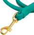 OOOPSDOGGY Reflective Rolled Leather Dog Leash 6ft - Soft Leather Dog Lead for Small Medium Large Dogs Puppy - Heavy Duty Rope Dog Leash for Outdo...