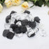 900PCS Silver Black White Artificial Flowers Silk Rose Petals Flower Girl Scatter Petals for Wedding Aisle Centerpieces Table Confetti Party Favor...