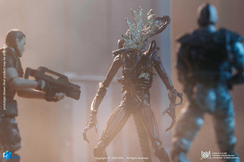 Hiya Toys Exquisite Mini Series 1/18 Scale 5 Inch Aliens Headshot Alien Warrior Action Figure...