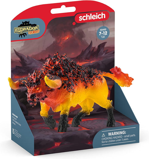 Schleich Eldrador Creatures Mythical Creatures Toys for Kids, Lava Monster Action Figure, Fire Bull, Ages 7+...