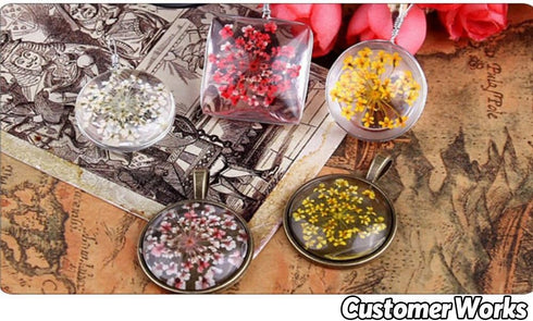 Glarks 64-Pieces Pendant Set, 16Pcs Oval Pendant Trays and 16Pcs Round Bezels with 32Pcs Glass Cabochon Round Clear Dome Tiles for Crafting DIY Je...