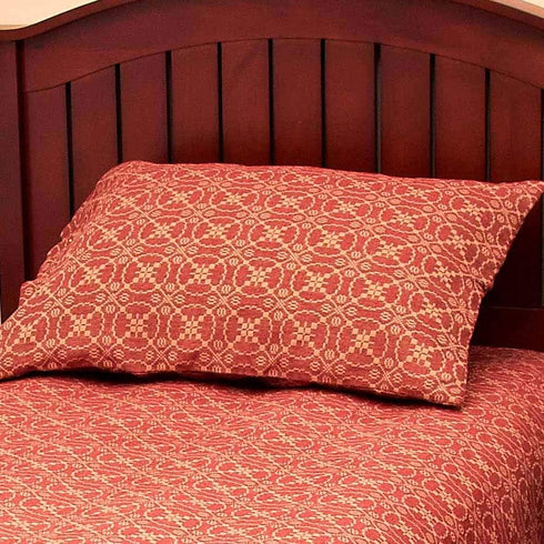 Marshfield Jacquard Woven Pillow Sham Barn Red by Raghu...