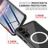 Hekodonk for Galaxy S24 Case,Compatible with MagSafe,Built-in Screen Protector & 2X Camera Lens Protector,Full Body Shockproof Protective Phone Ca...