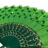 Abanico Verde De Gitana | Gypsy Spiritual Hand Fan | Abanico De Santo | Green Peacock Hand Fan...