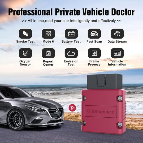 OBDResource OBD2 Scanner Bluetooth 4.0 Professional Automotive Diagnostic Scan Tool for iOS & Android Device Car Code Reader Check Engine Light Su...