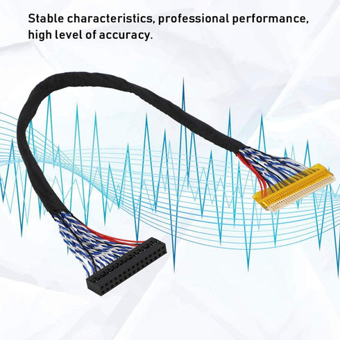 ASHATA LCD Screen LVDS Cable,5PCS 30Pin LVDS Cable 2 Channel 8-Bit Support 1280x1024 fpr 17/19inch TFT LCD Panel, LCD Screen LVDS Cable Profession...