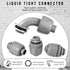 1/2" Liquid Tight Connector Electrical Conduit Connector 90 Degree and 180 Degree PVC Flexible Conduit Connector Fitting for Home Kitchen Bathroom...