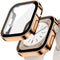 for Apple Watch Case 45mm,Hard Case with Tempered Glass Screen Protector,Watch Cover for Apple Watch Series 9 8 7 Screen Protector,Ultra-Thin Dura...