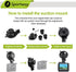 S503 Suction Cup Dash Cam Mount Holder (5th Gen) with 3pcs 360 Rotating Joints for Rove Nexar Z-Edge Kingslim iiwey NIUTA and Most Other Car Dash ...