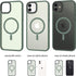 CACOE Magnetic Case for iPhone 12 & iPhone 12 Pro 2020 6.1 inch-Compatible with MagSafe & Magnetic Car Phone Mount,Anti-Fingerprint TPU Thin Phone...