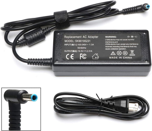 45W Laptop Charger fit for HP 14 inch Laptop 14-DK 14-DQ 14-DF 14-DH 14-DS 14-AC 14-AK 14-AL 14-BA Series, 14-DF0023CL 14-DF0018WM 14-DK0731MS 14-...