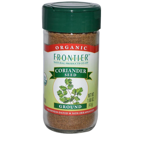 Frontier Co-op Organic Ground Coriander Seed, 1.66 Ounce Bottle, Rich, Bright Aroma, Slight Citrus Undertones...