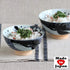 Minoru Touki White Wave Whale Blue Ceramic Rice Bowl Small Set of 2 ?4.4×H2.4in 11.29oz...