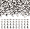 Fashewelry 200pcs 304 Stainless Steel Round Beads Flat Round Spacer Beads 6mm Metal Loose Beads for DIY Beading Bracelet Necklace Jewelry Making H...