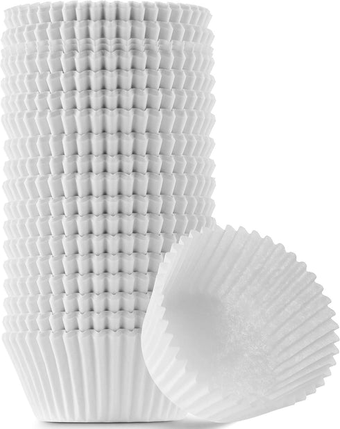 MontoPack White Cupcake Liners | 400 Standard Size Baking Cups | Greaseproof, No Smell Cupcake Wrappers | Muffin Liners for Desserts & Candies | C...