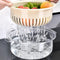 Kitchen Colanders Bowl Set 2 in 1 Fruit Vegetable Washing Food Strainers, Large Plastic Double Layered Strainer Basket for Pasta, Spaghetti, Berry...