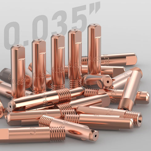 YESWELDER 25-pk MIG Welding Contact Tip 11-35 (0.035") for Lincoln Tweco MIG Guns 100L Mini...