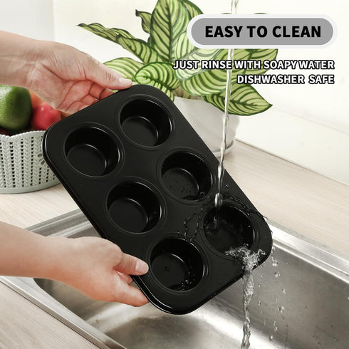 Muffin Baking Pan, Nonstick Premium Carbon Steel Muffin Pan for Baking, Cupcake Tin Cheesecake Pans...