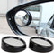 Xotic Tech Blind Spot Mirror, 1.5'' Black Round HD Glass Convex Rear View Mirror, 360° Rotate Wide Angle, Universal for Car SUVs Truck Motorcycle(...