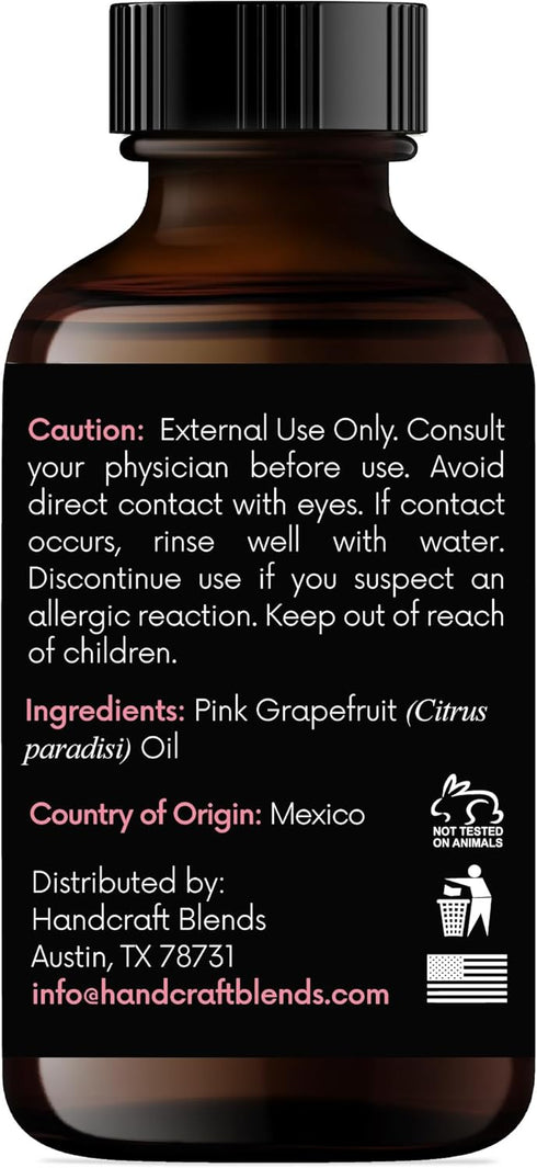Handcraft Blends Grapefruit Essential Oil - 100% Pure and Natural - Premium Grade Essential Oil for Diffuser and Aromatherapy - 1 Fl Oz...