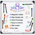 Fine Tip Dry Erase Markers 8 Pack, Magnetic Dry Erase Markers With Eraser, Skinny Low Odor White Board Marker Pens Bullet Tip Fine Point Thin Dry ...
