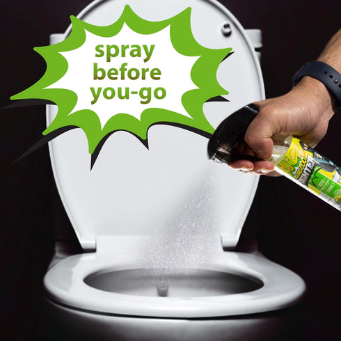 Citrus 2oz Toilet Spray - USA Made Before You Go Toilet Bowl Spray | Bathroom Poop Air Freshener Odor Eliminator Funny Gift...