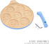 Erreke Nonstick Pancake Pan, 7 Smiley Face Pancake Griddle, Soft Touch Handle Fun Breakfast for Kids, 10.2 in Crepe Pan for Gas Stoves (Blue Color...