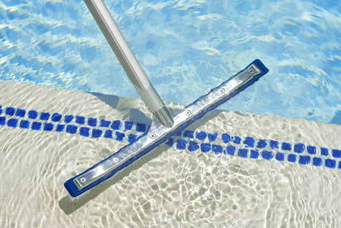 Poolmaster 20171 18-Inch Aluminum-Back Swimming Pool Brush, Classic Collection,Neutral...