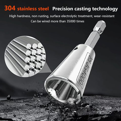 Wire Twister Tool for Drill, 2 Pcs Drill Wire Twister, Wire Twister Electrician Driver Wire Bending, 6 MM Hex Shank Cable Wire Stripper, for Power...