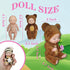 Mini Rebirth Doll, Gift Box Miniature Doll, Toys for Kids Over 3 Years Old (Style A)...
